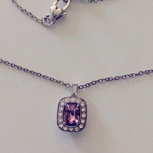 Brighton pink stone necklace